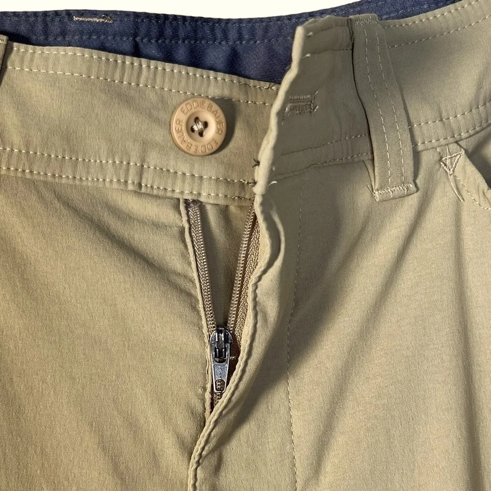 Eddie Bauer First Ascent Men’s Dark Tan Nylon Blend Pants 35 X 32 EUC - Picture 3 of 14